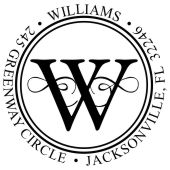 Executive Return Address Stamps design 9064