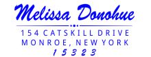 Donohue Return Address Stamp design A105