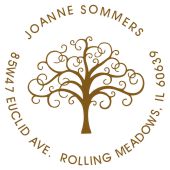 Tree Return Address Stamps design 50052